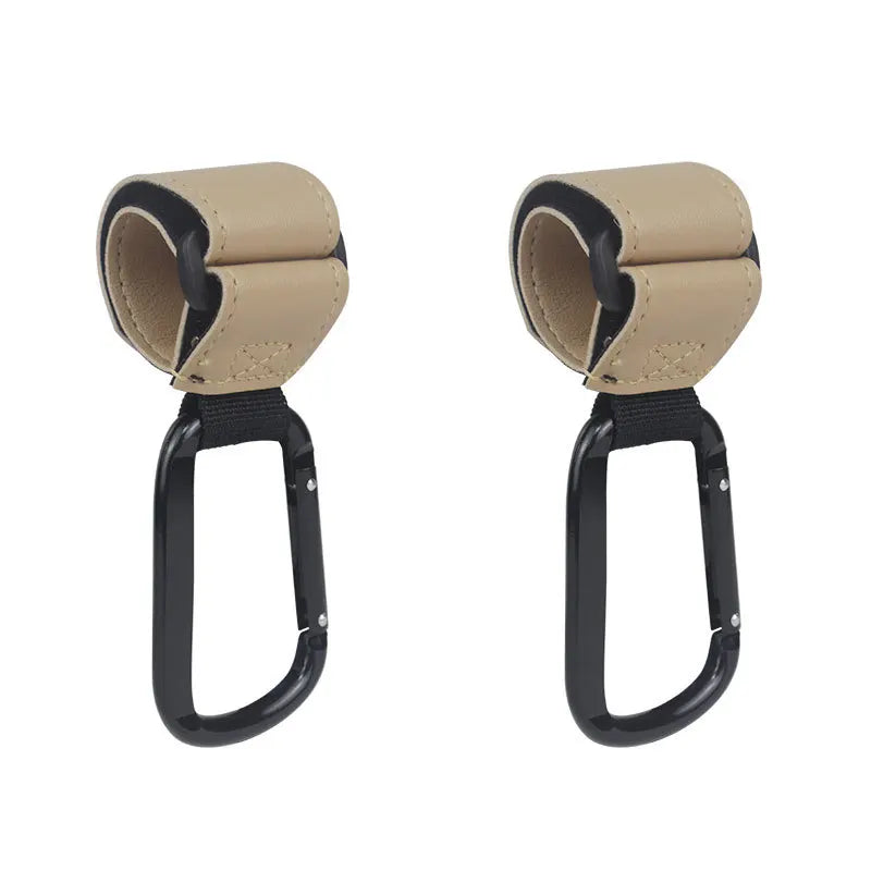 Stylish Faux Leather Pram Hooks