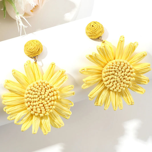 Radiant Mama Sunflower Earrings