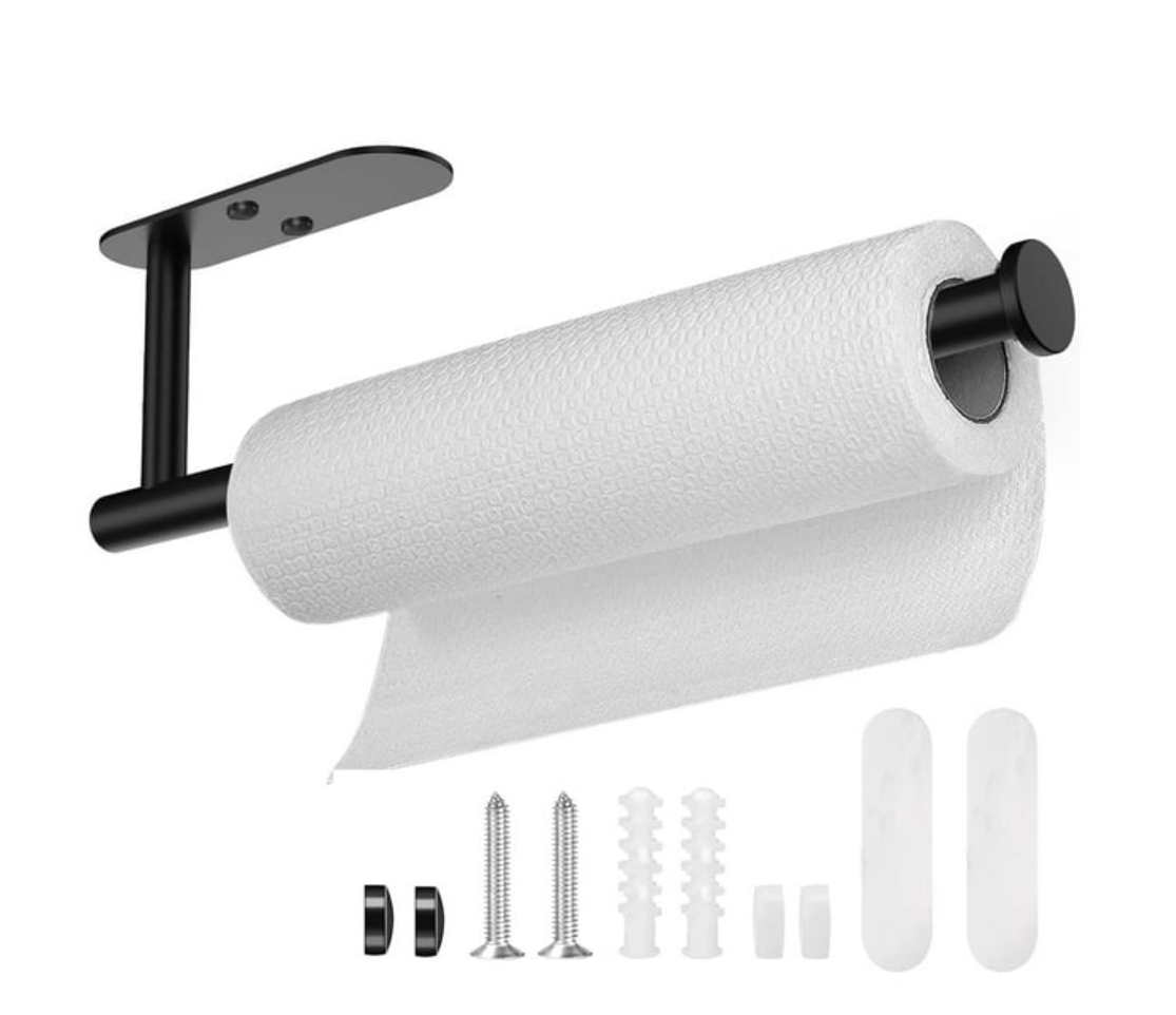 Adhesive Hardware Range: Matt Black Kitchen and Bathroom